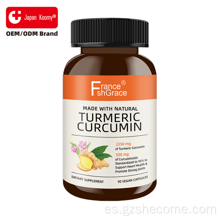 Las cápsulas de cúrcuma Shecome retrasan el envejecimiento de los suplementos de curcumina